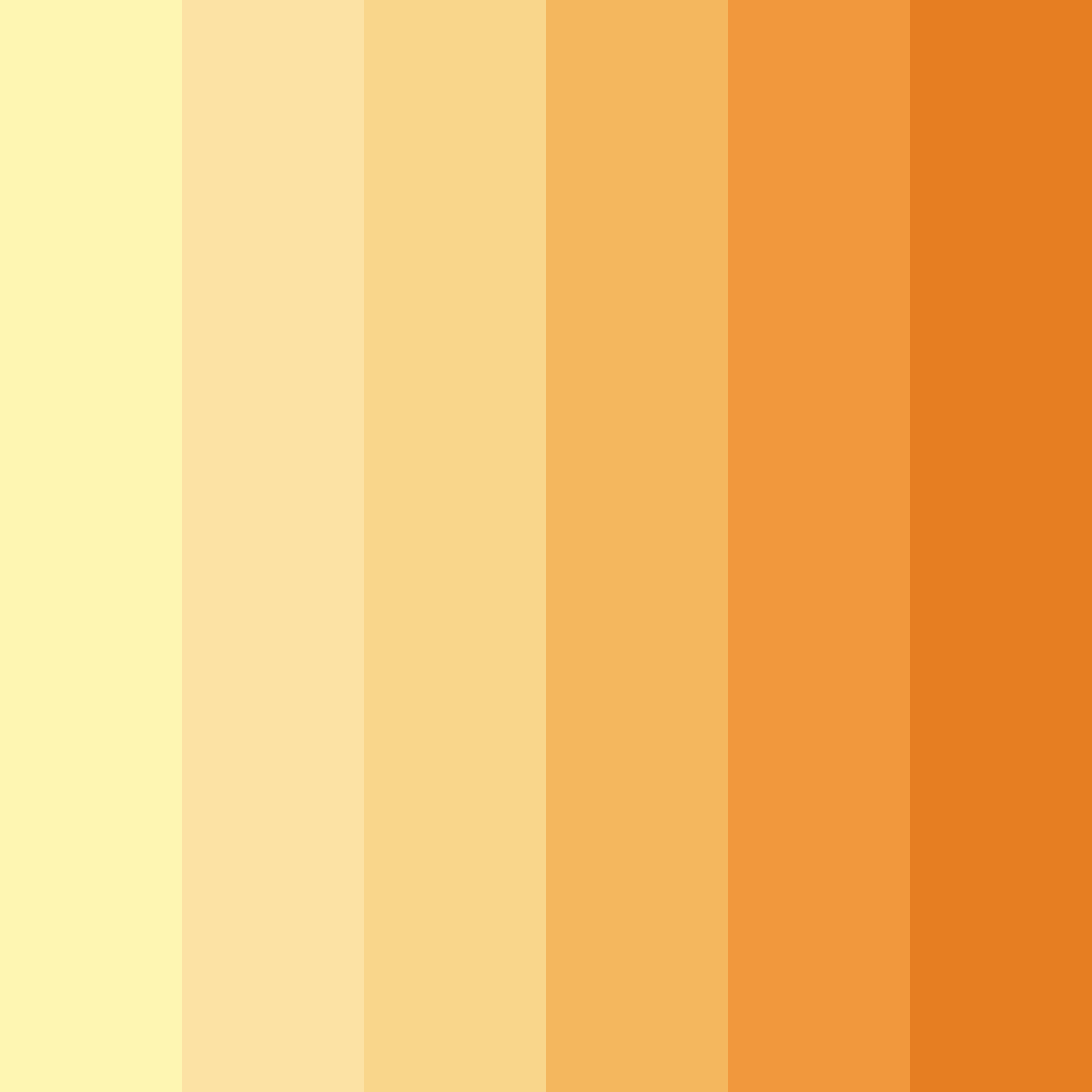 Download sunset citrus color palette PNG image (square)