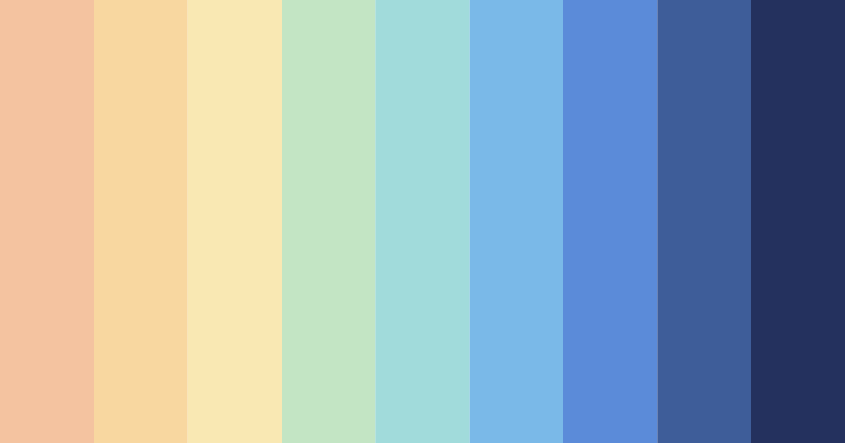 Download serene horizon color palette PNG image (landscape)