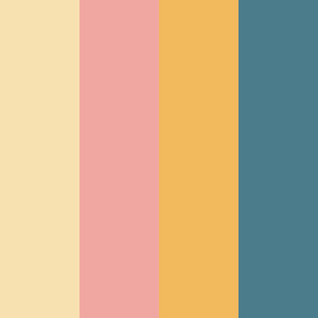 Download sunset whispers color palette PNG image (square)