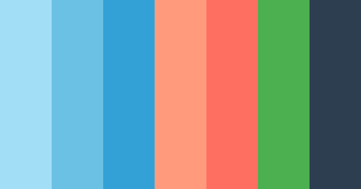 Download coral coast breeze color palette PNG image (landscape)