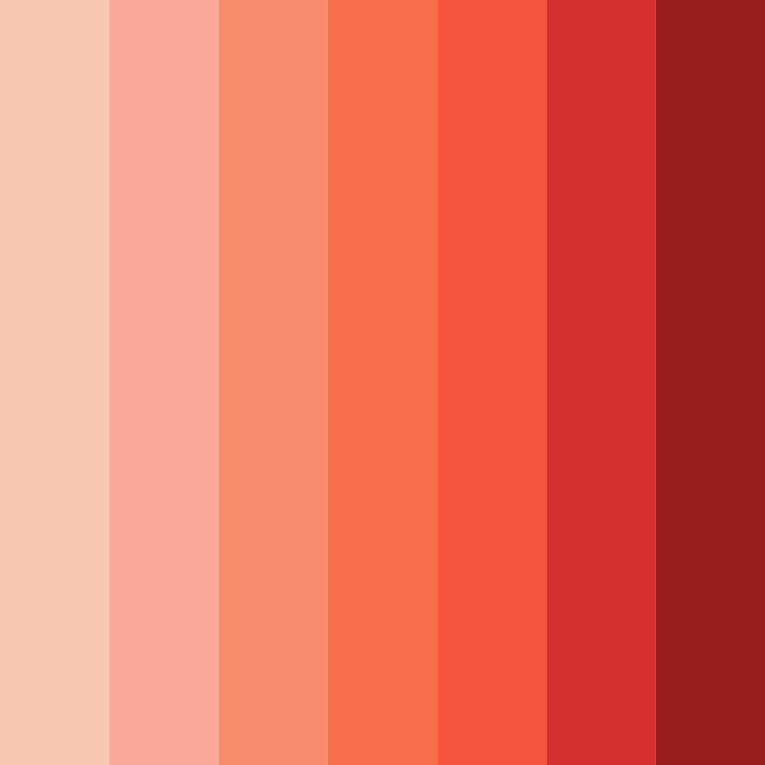 Download crimson sunset color palette PNG image (square)