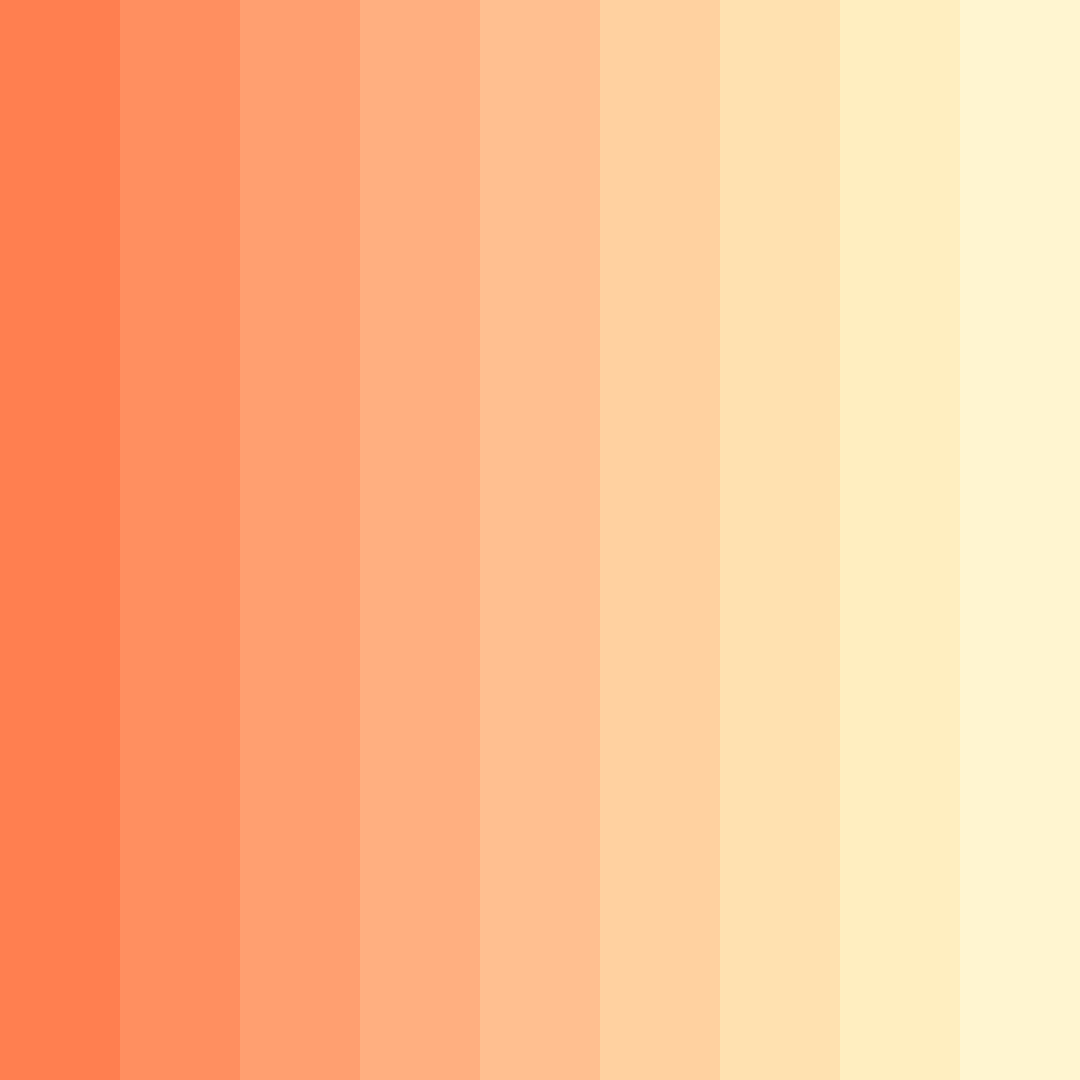 Download sunset bliss color palette PNG image (square)