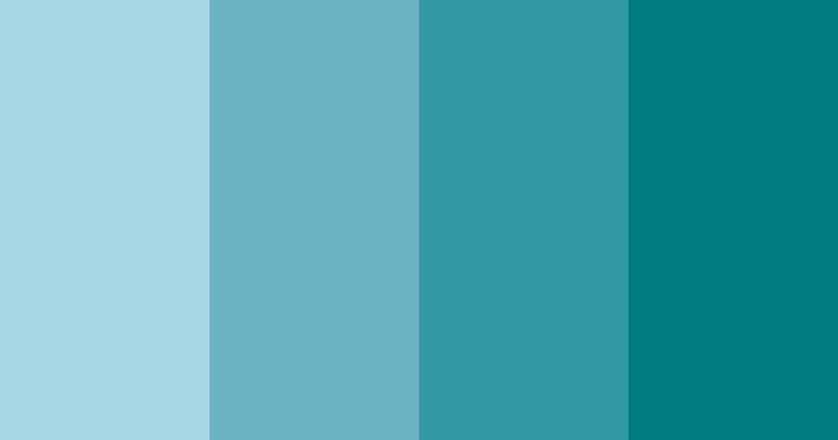 Download teal bay color palette PNG image (landscape)