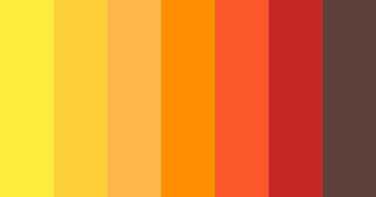 Download warm sunset color palette PNG image (landscape)