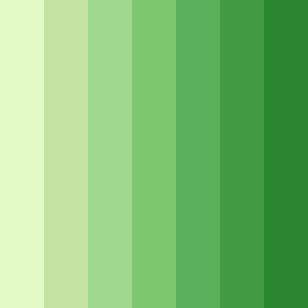 Download luminous lime gradient color palette PNG image (square)