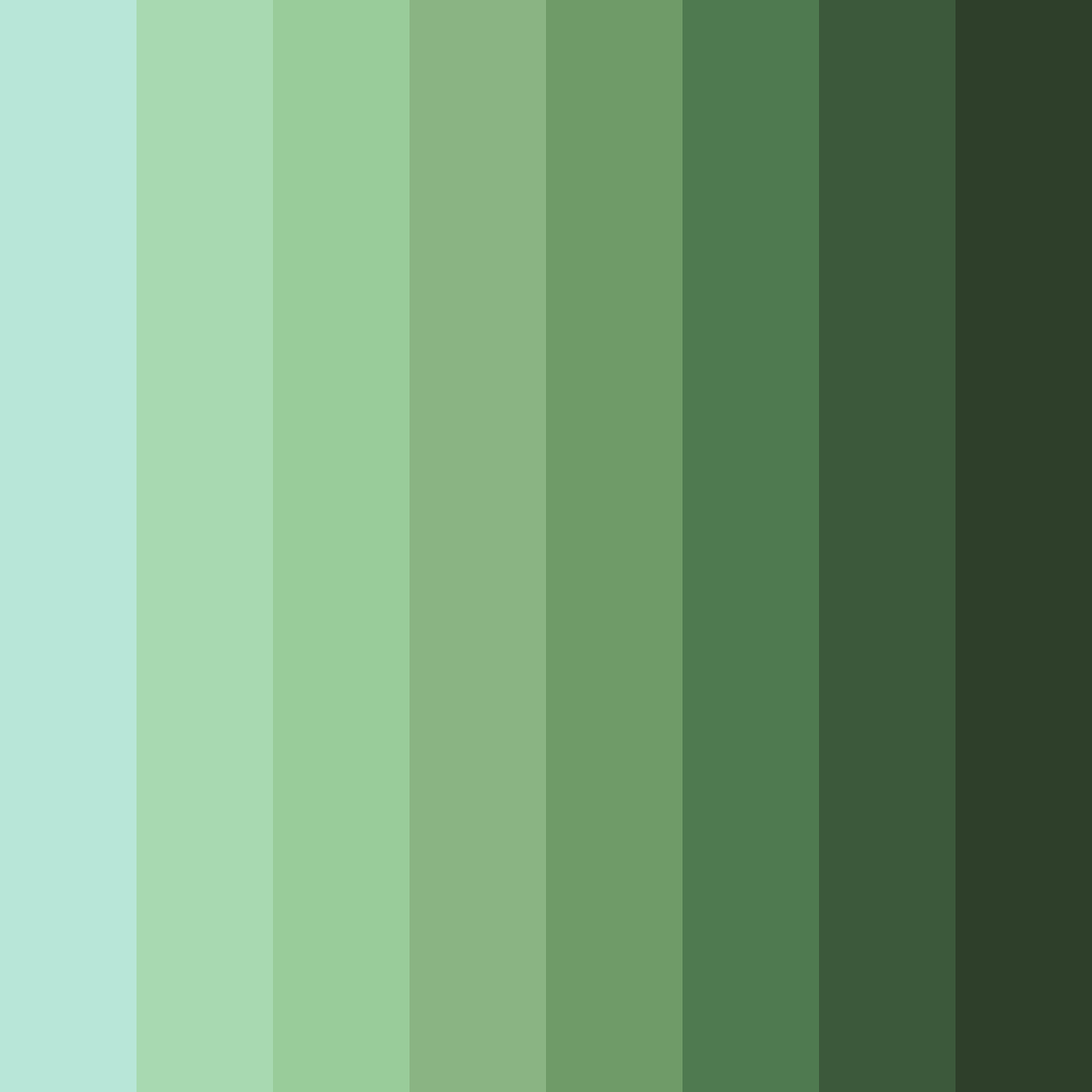 Download forest dew color palette PNG image (square)
