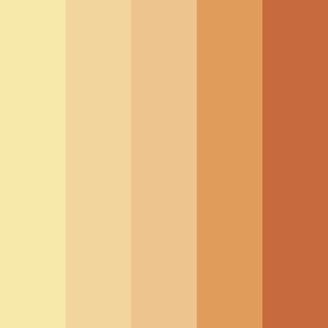 Download golden mountain dawn color palette PNG image (square)