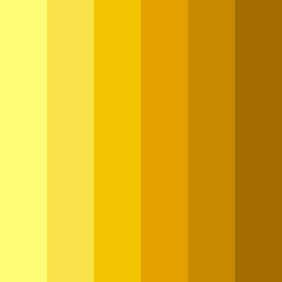 Download bright yellow canary color palette PNG image (square)