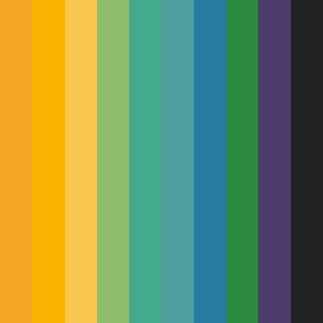 Download sunset oasis color palette PNG image (square)