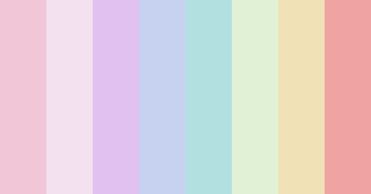 Download pastel pink color palette PNG image (landscape)