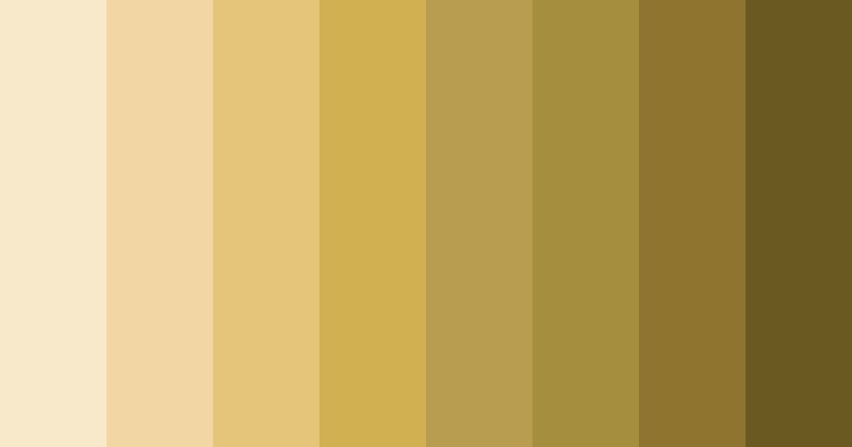 Download golden elegance color palette PNG image (landscape)