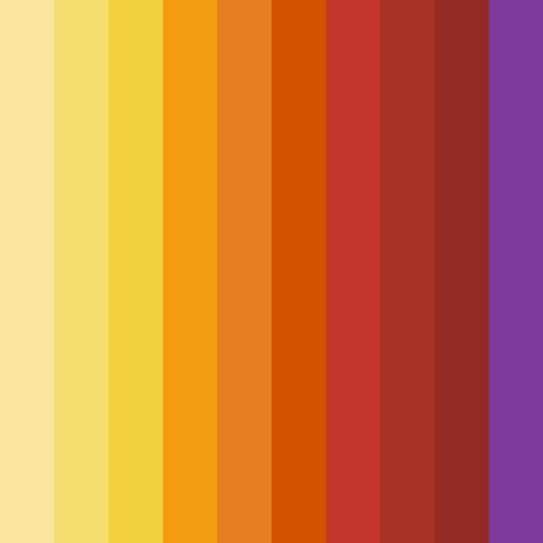 Download citrus symphony color palette PNG image (square)