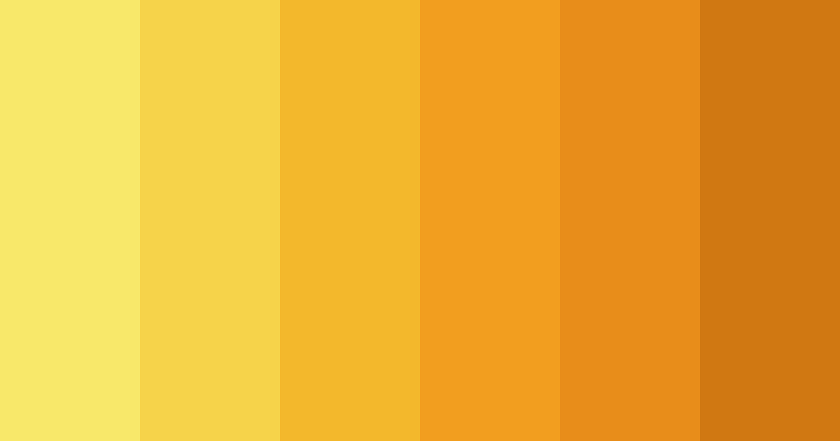 Download bright traffic yellow color palette PNG image (landscape)
