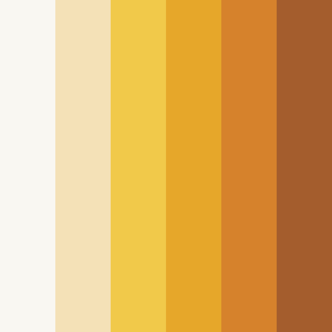 Download golden sunset color palette PNG image (square)