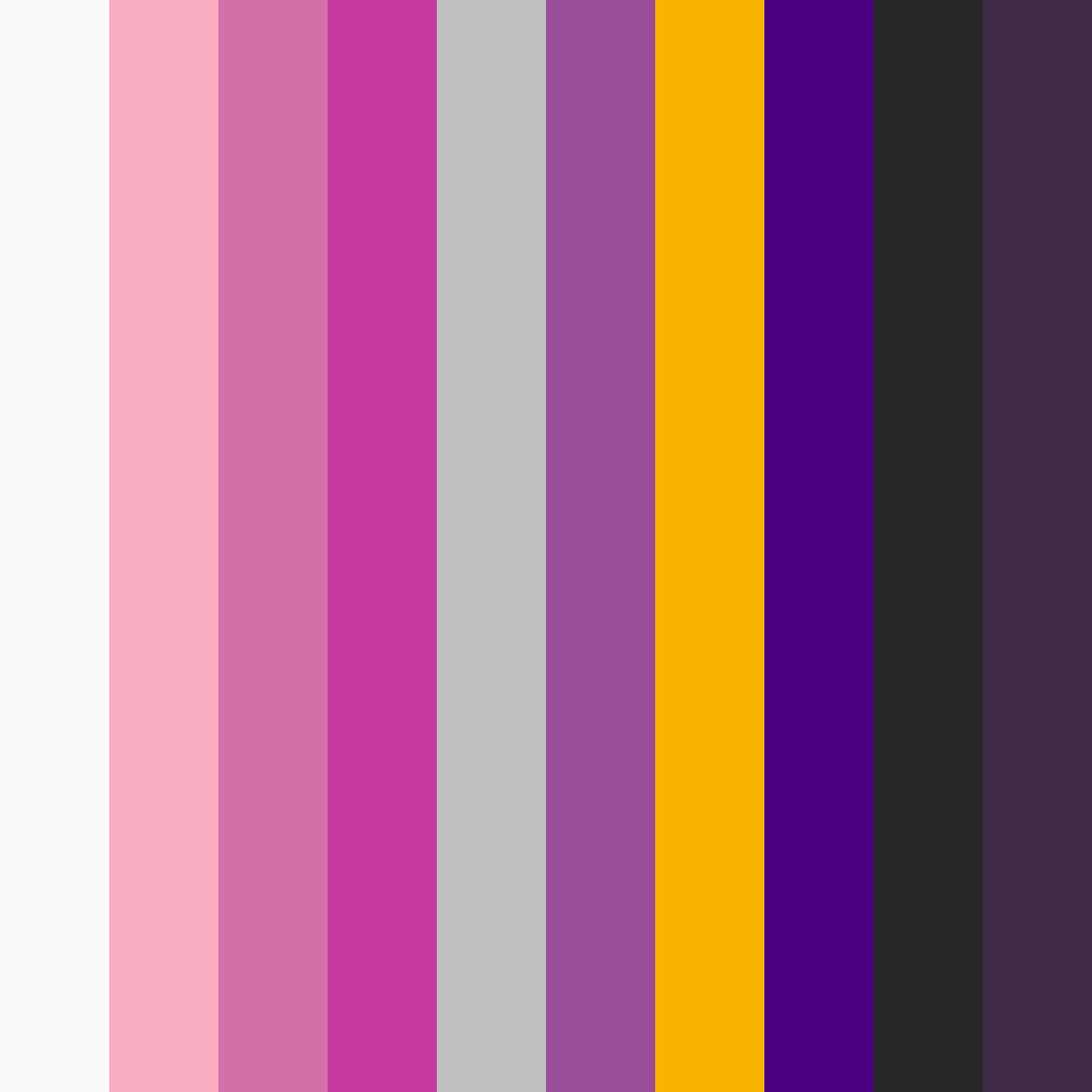 Download shades of pink color palette PNG image (square)