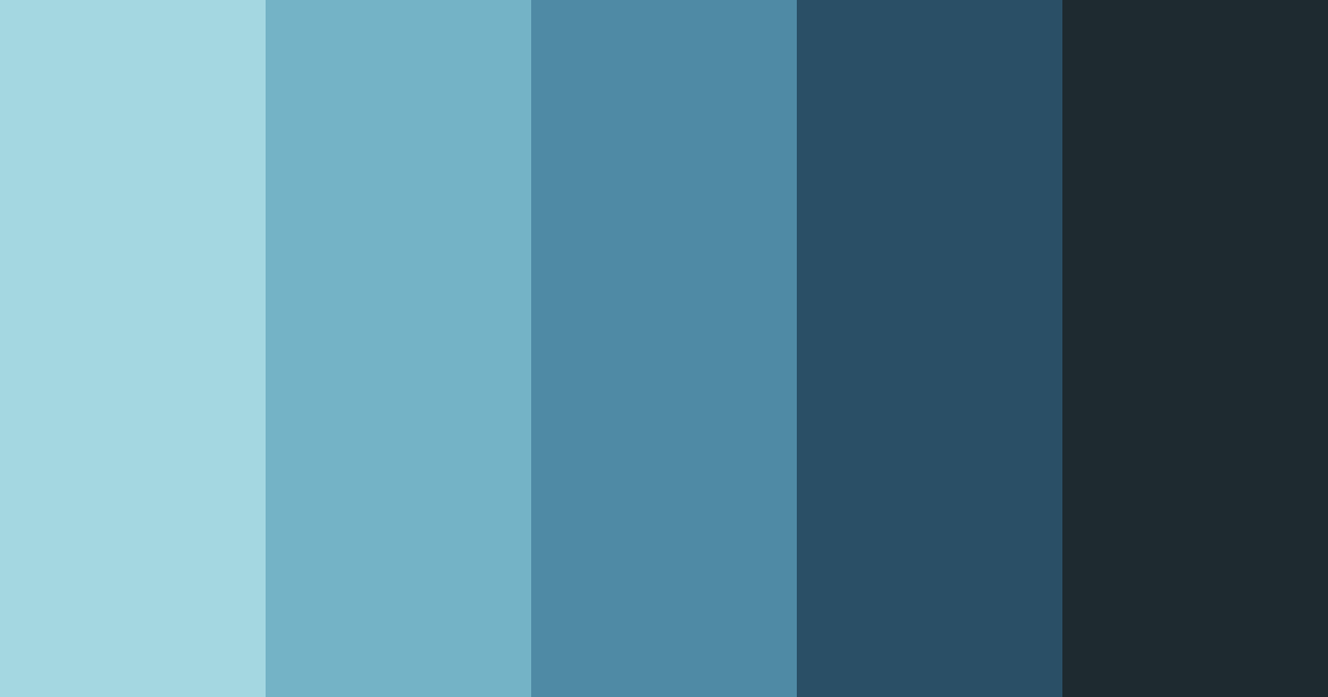 Download blue waterfall color palette PNG image (landscape)