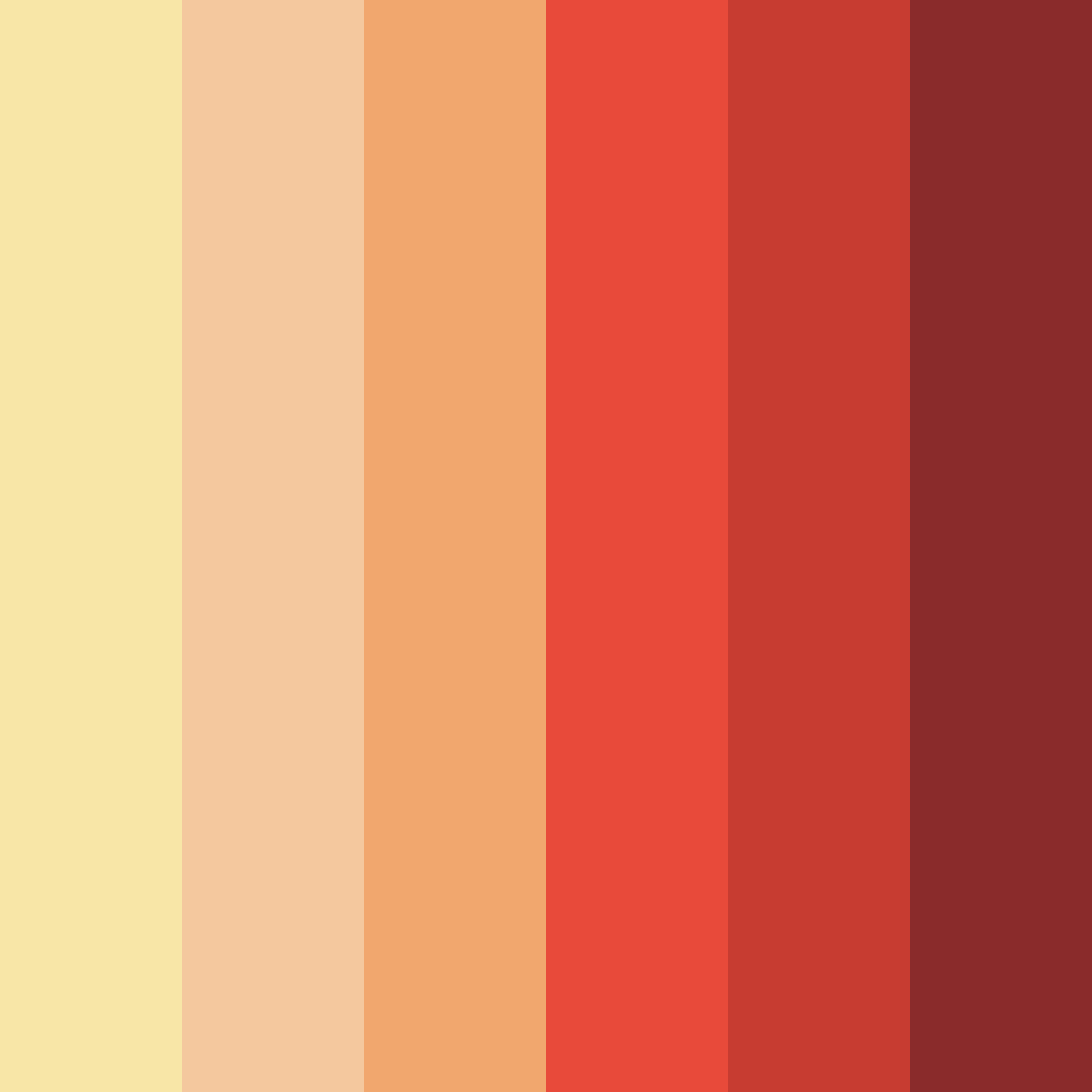 Download sunset harvest color palette PNG image (square)