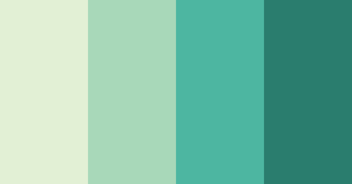 Download emerald dawn color palette PNG image (landscape)