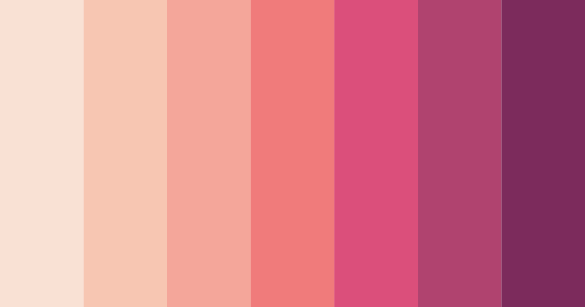 Download pink cake color palette PNG image (landscape)