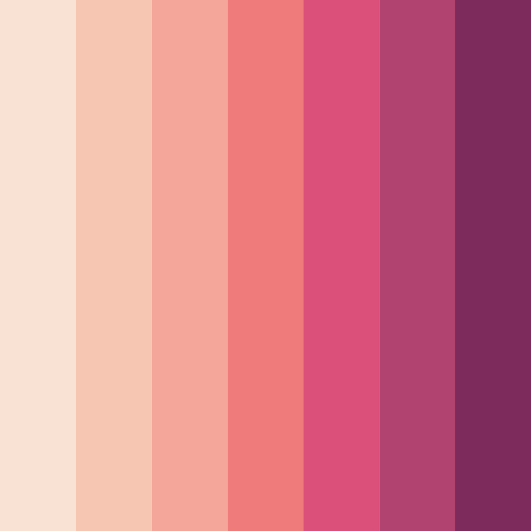 Download pink cake color palette PNG image (square)