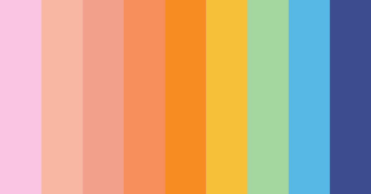 Download vivid whimsy color palette PNG image (landscape)