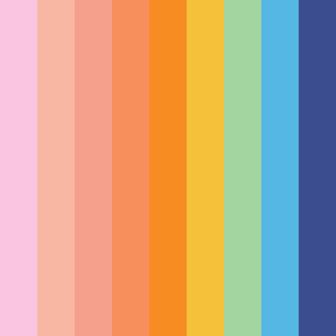 Download vivid whimsy color palette PNG image (square)