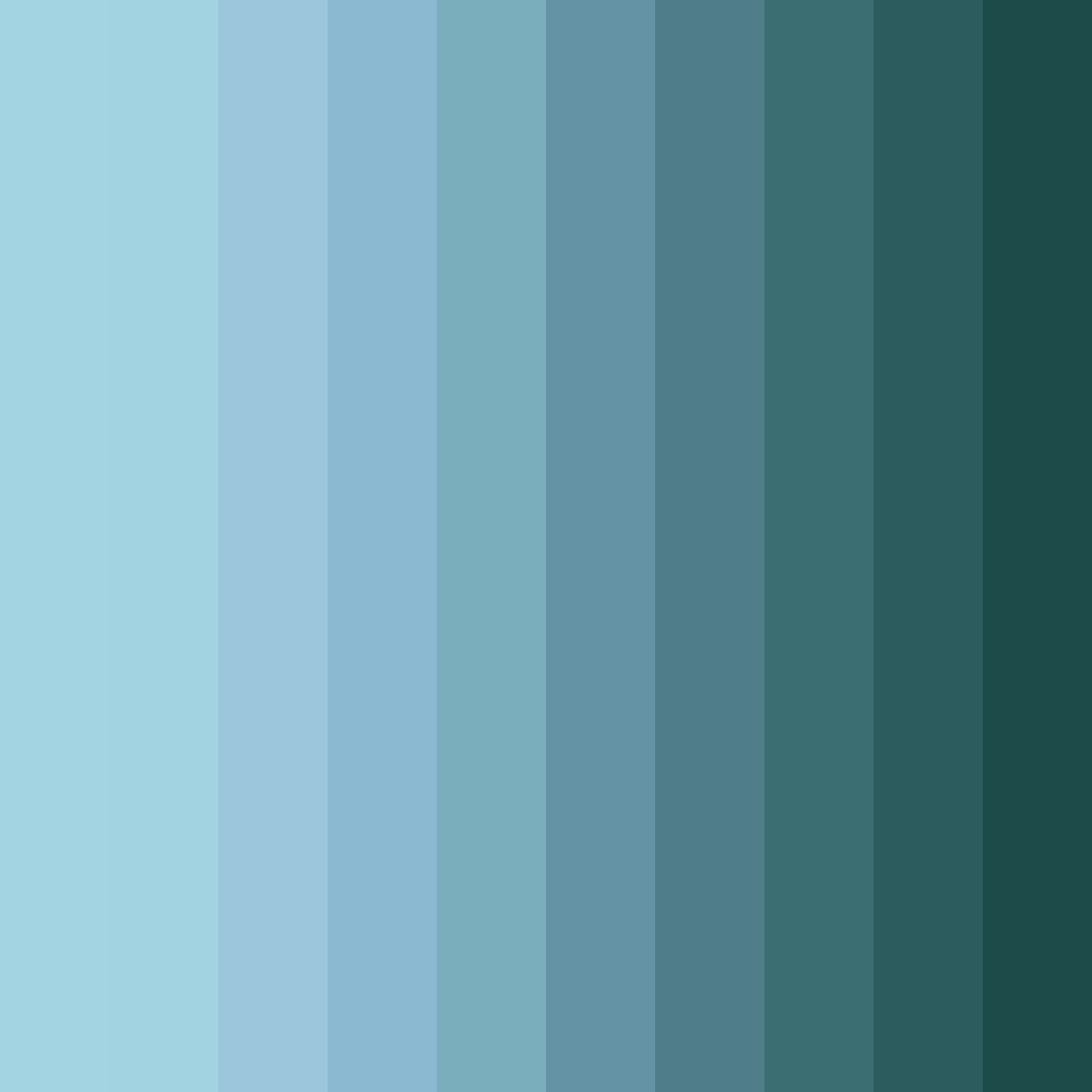 Download aqua serenity color palette PNG image (square)