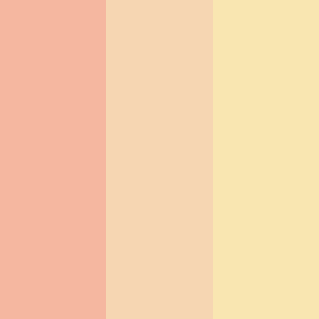 Download peach sunrise color palette PNG image (square)