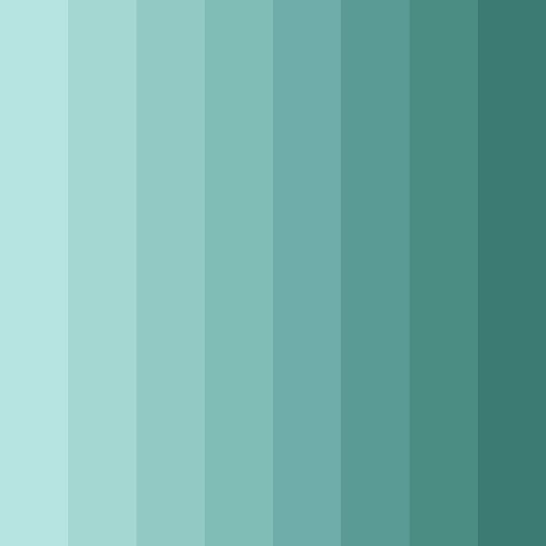 Download teal breeze color palette PNG image (square)