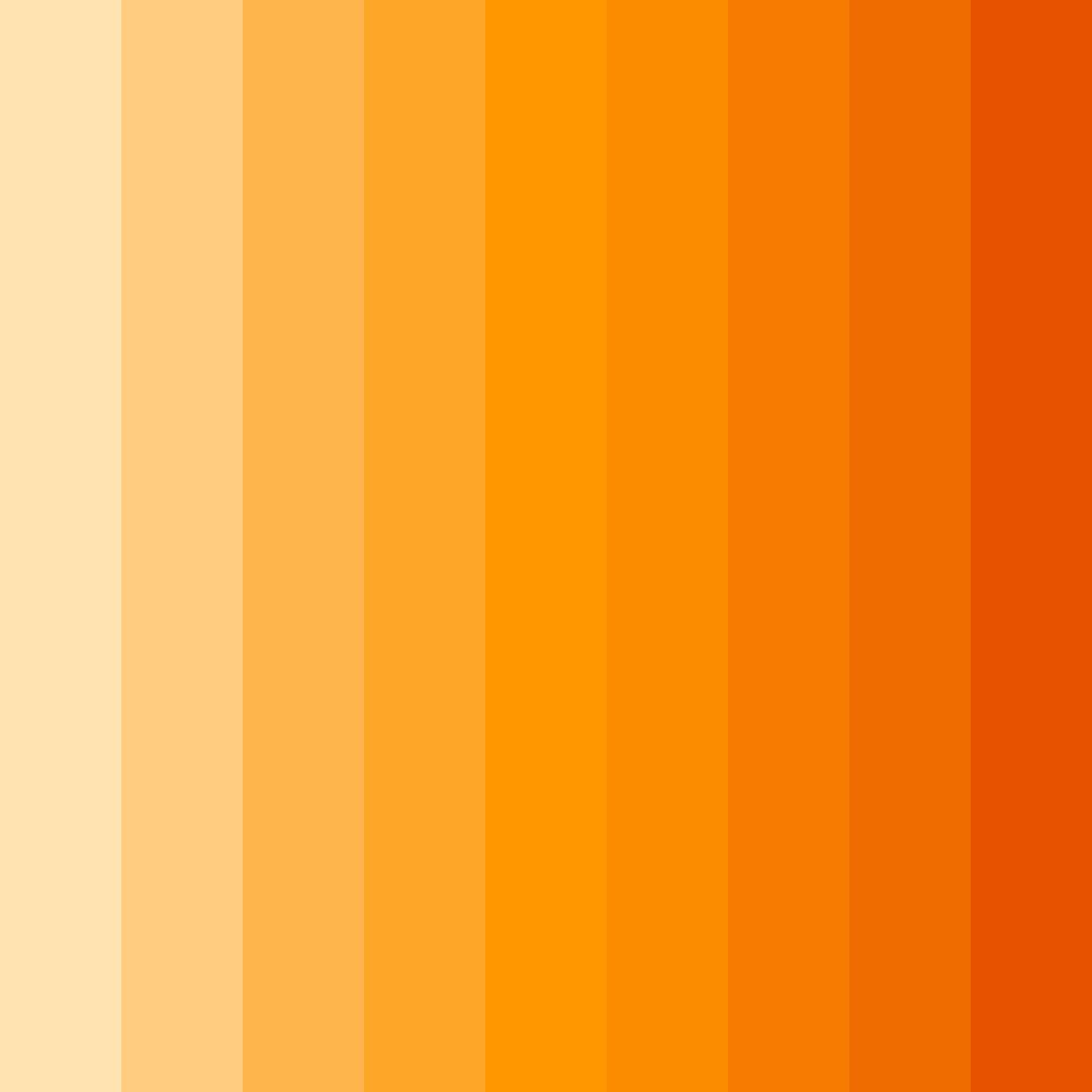 Download tropical sunrise color palette PNG image (square)