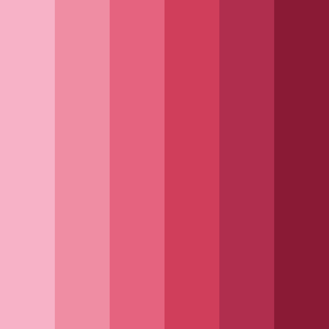 Download shades of rose color palette PNG image (square)