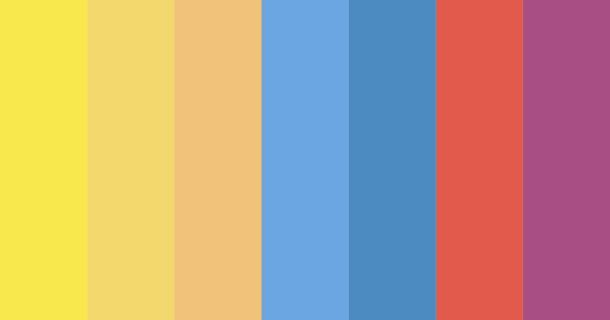 Download sunny blue color palette PNG image (landscape)