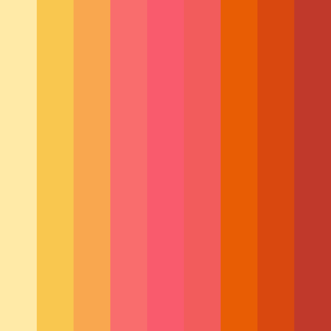 Download vibrant ember bliss color palette PNG image (square)