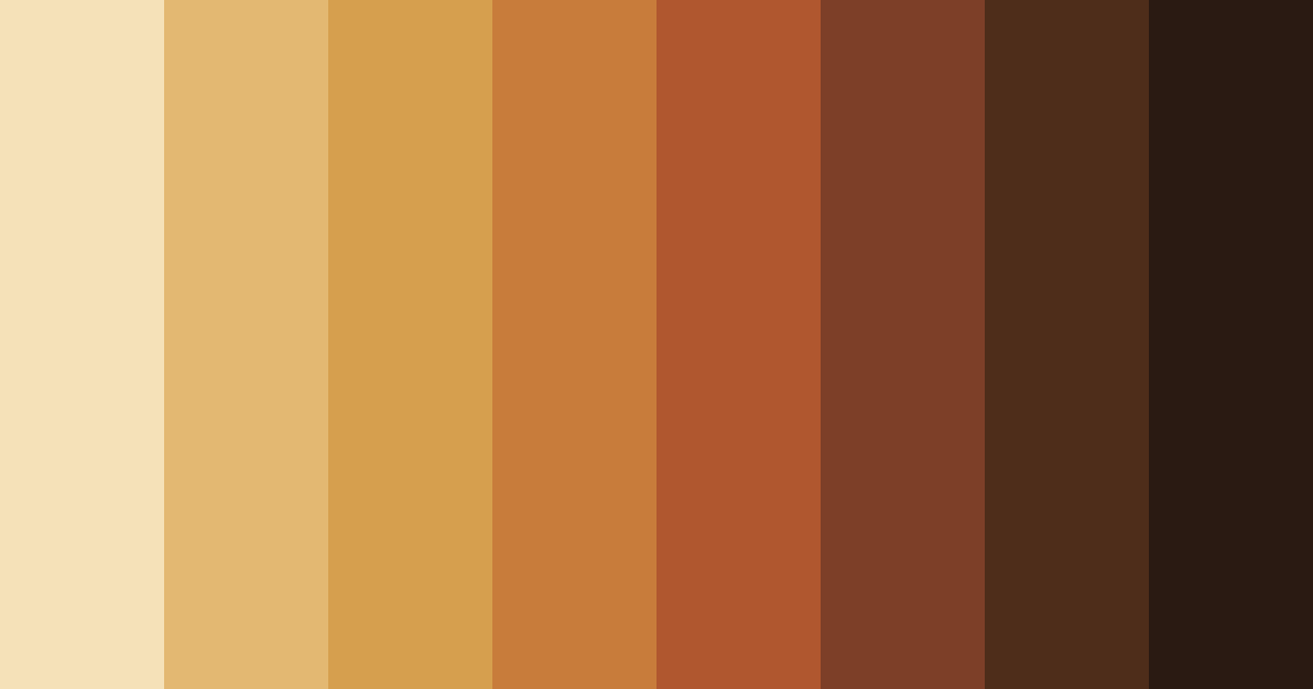 Download brown retro color palette PNG image (landscape)