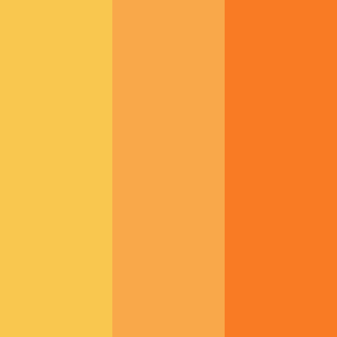 Download orange sunshine color palette PNG image (square)