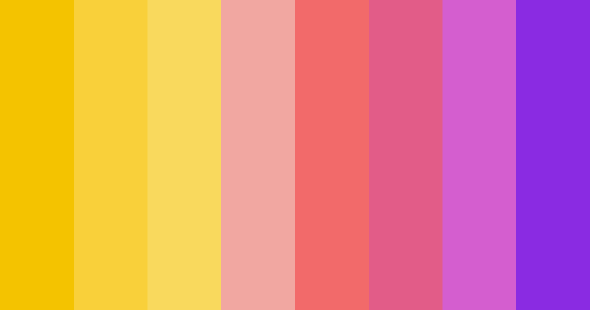 Download vibrant harmony color palette PNG image (landscape)