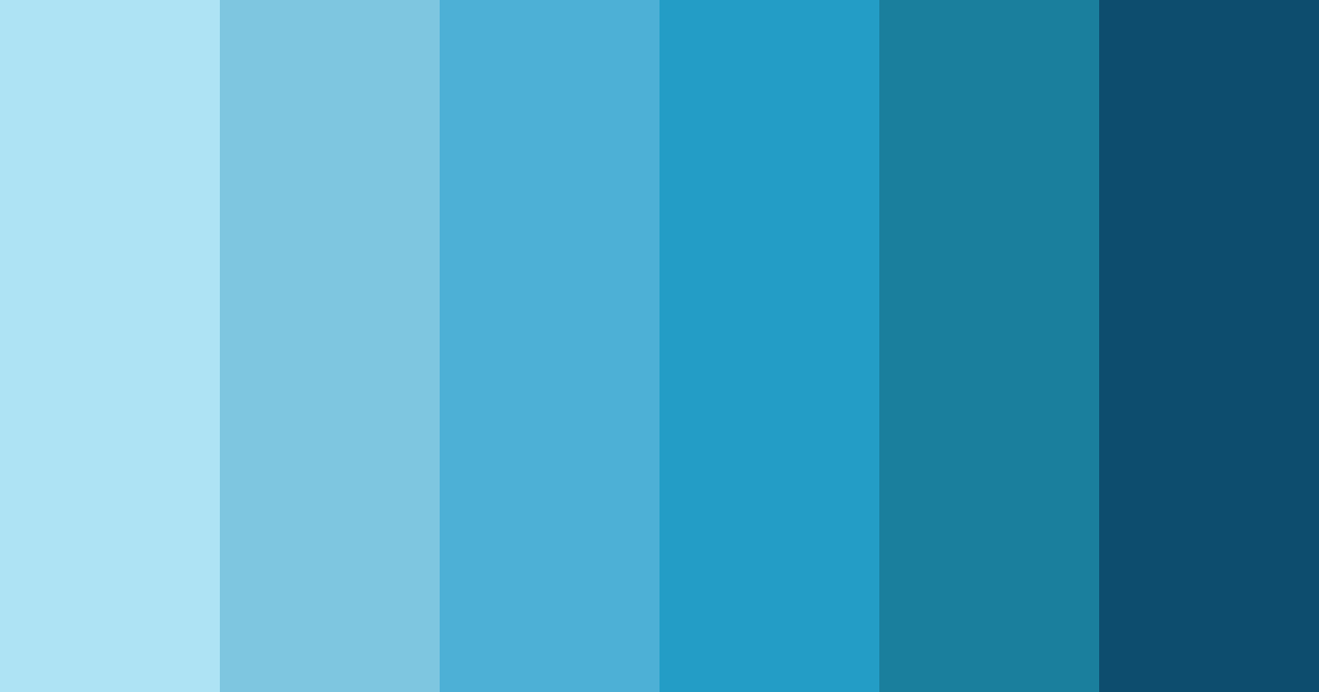 Download blue ocean breeze color palette PNG image (landscape)