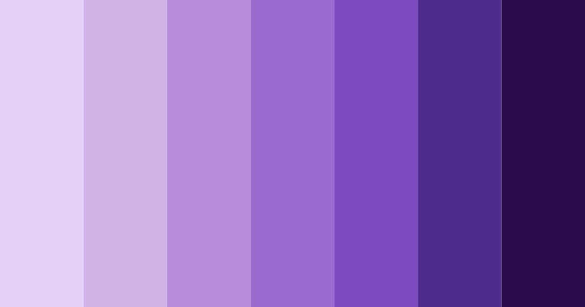 Download shades of purple color palette PNG image (landscape)