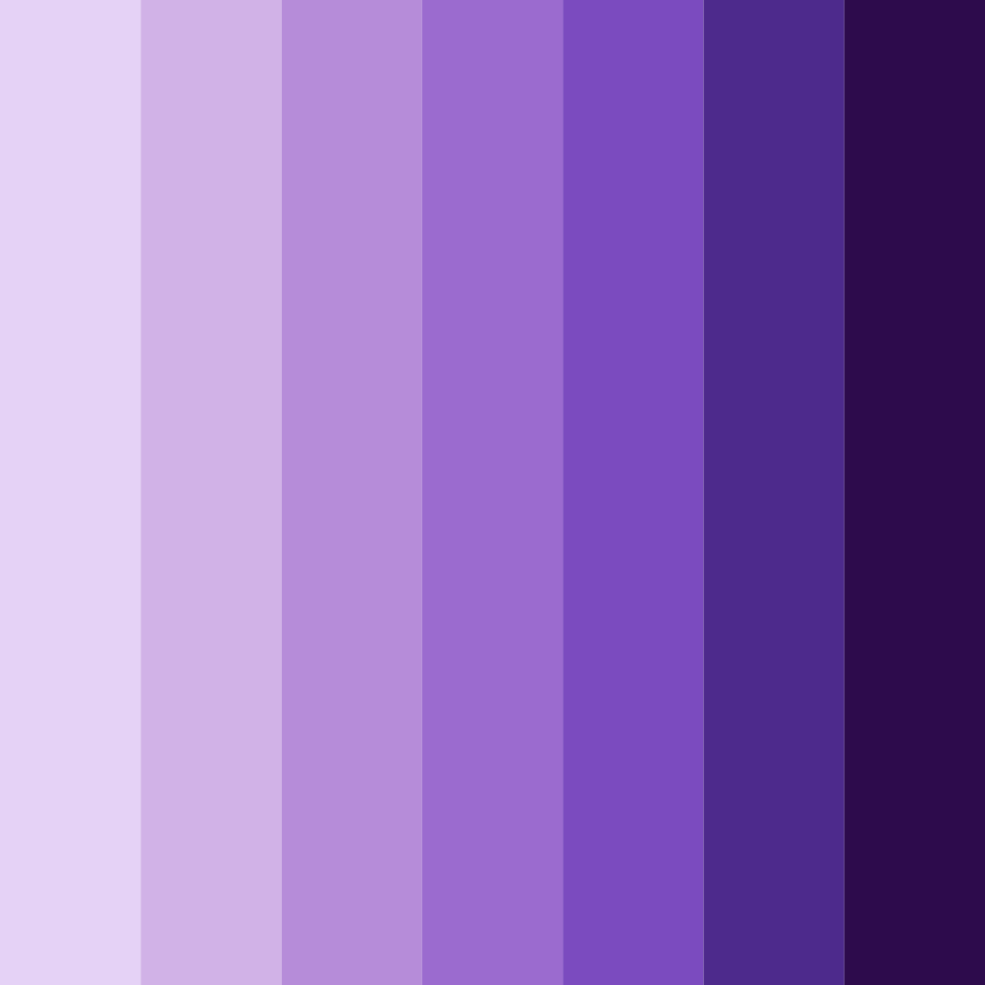 Download shades of purple color palette PNG image (square)