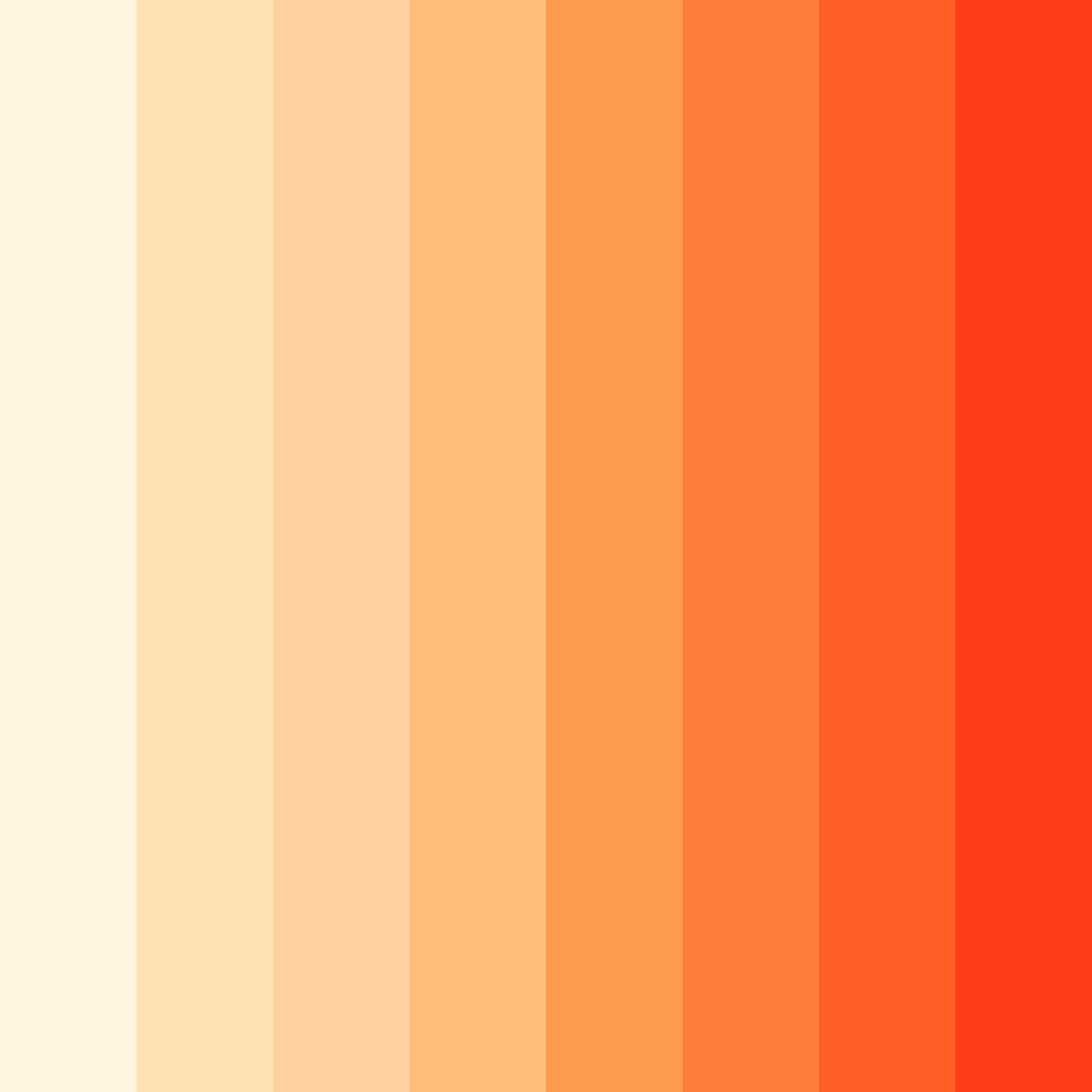 Download creamy sunrise color palette PNG image (square)