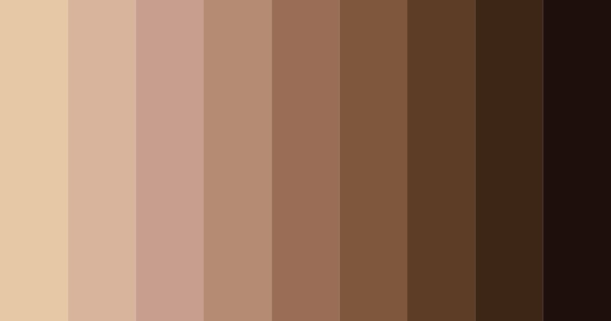 Download rich brown color palette PNG image (landscape)