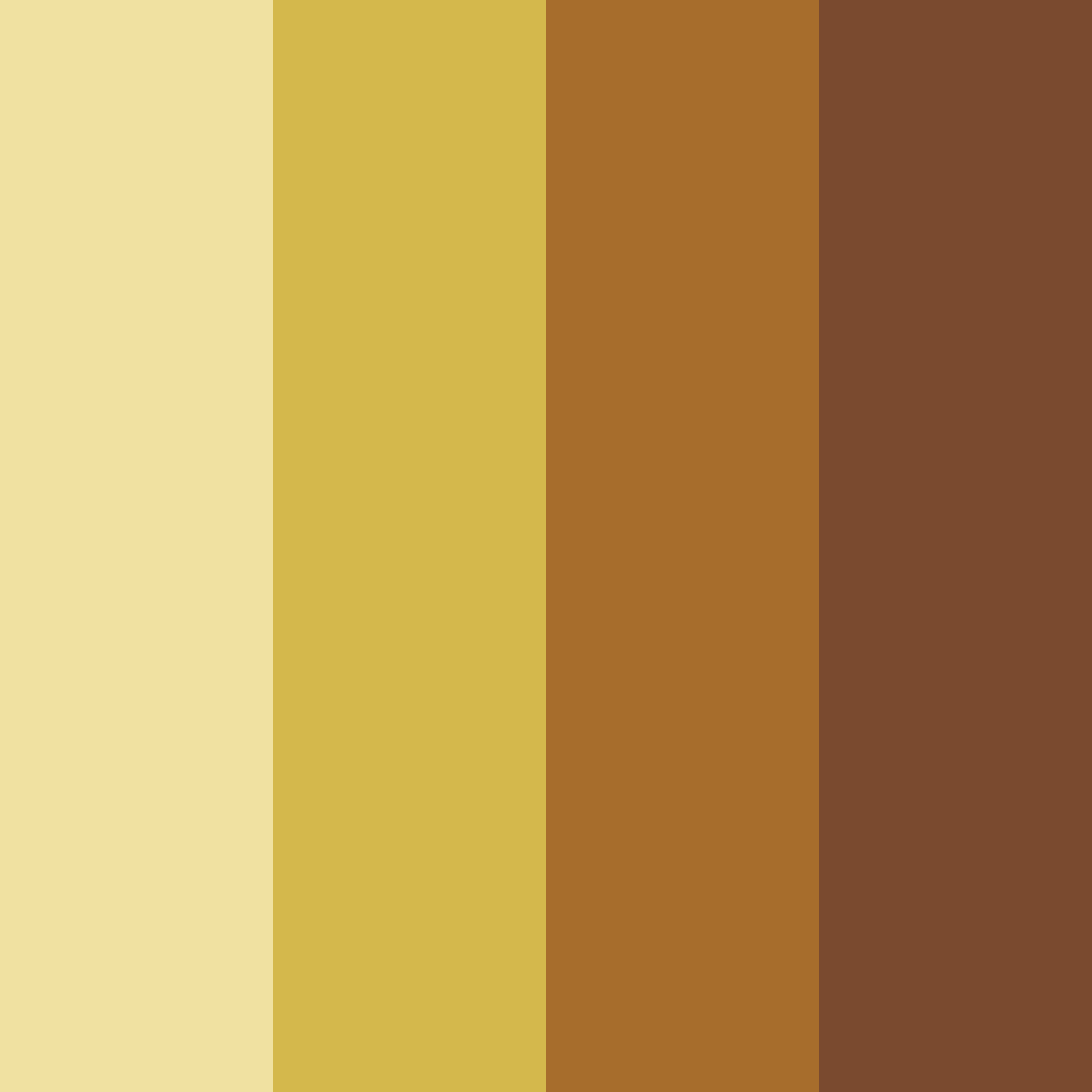 Download golden brown color palette PNG image (square)