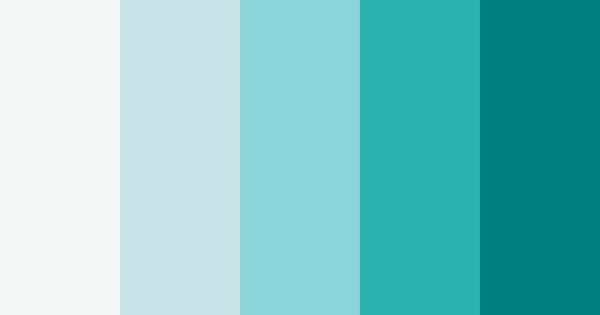 Download teal christmas color palette PNG image (landscape)
