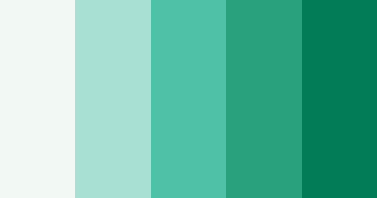 Download emerald christmas dream color palette PNG image (landscape)
