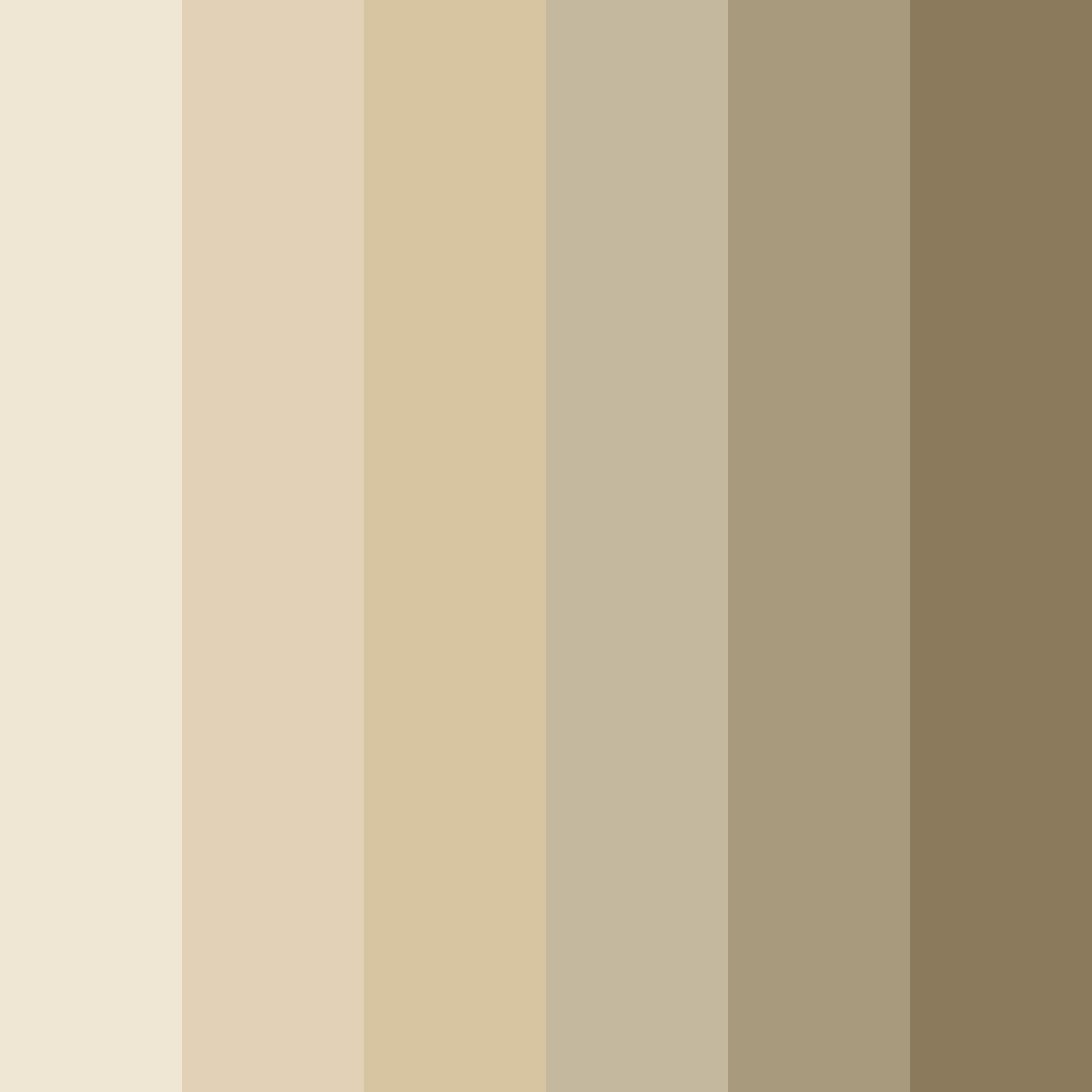 Download shades of beige color palette PNG image (square)