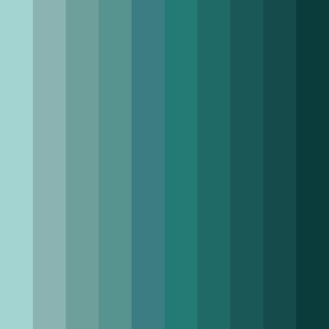 Download teal oasis color palette PNG image (square)