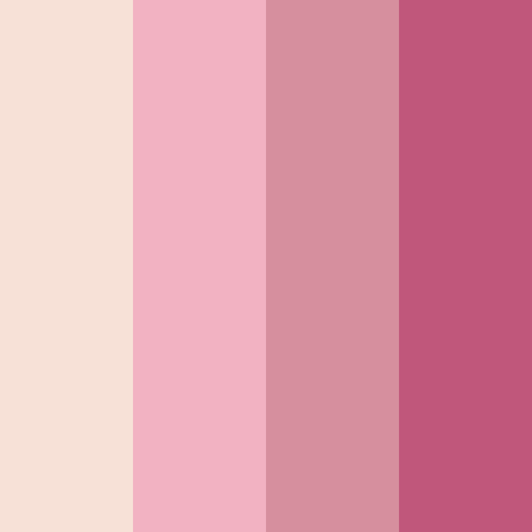 Download pink rose color palette PNG image (square)