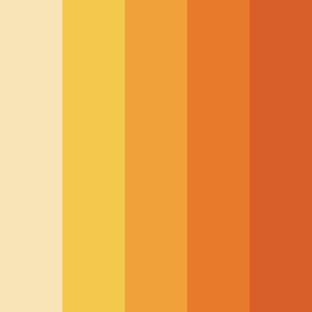 Download sunset harvest color palette PNG image (square)