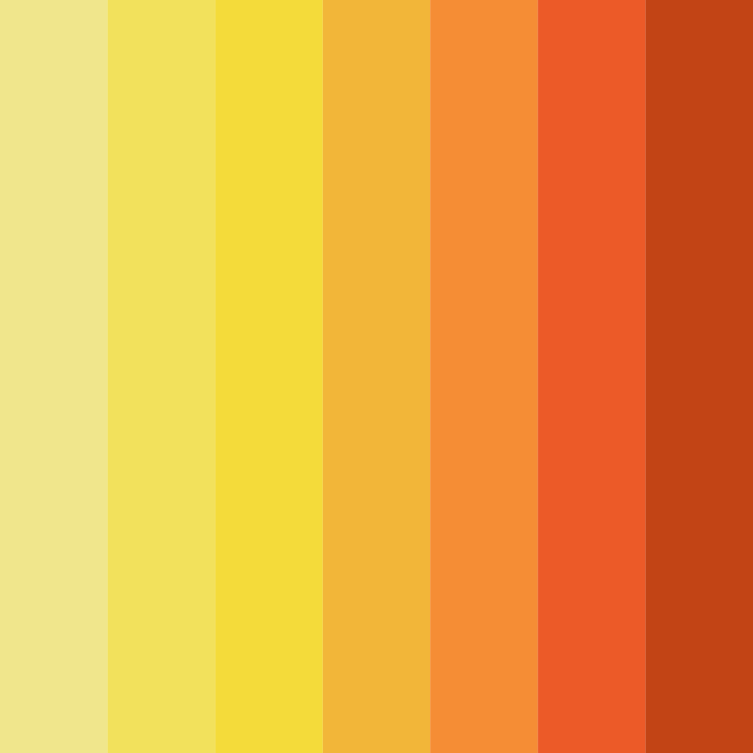 Download vibrant yellow color palette PNG image (square)