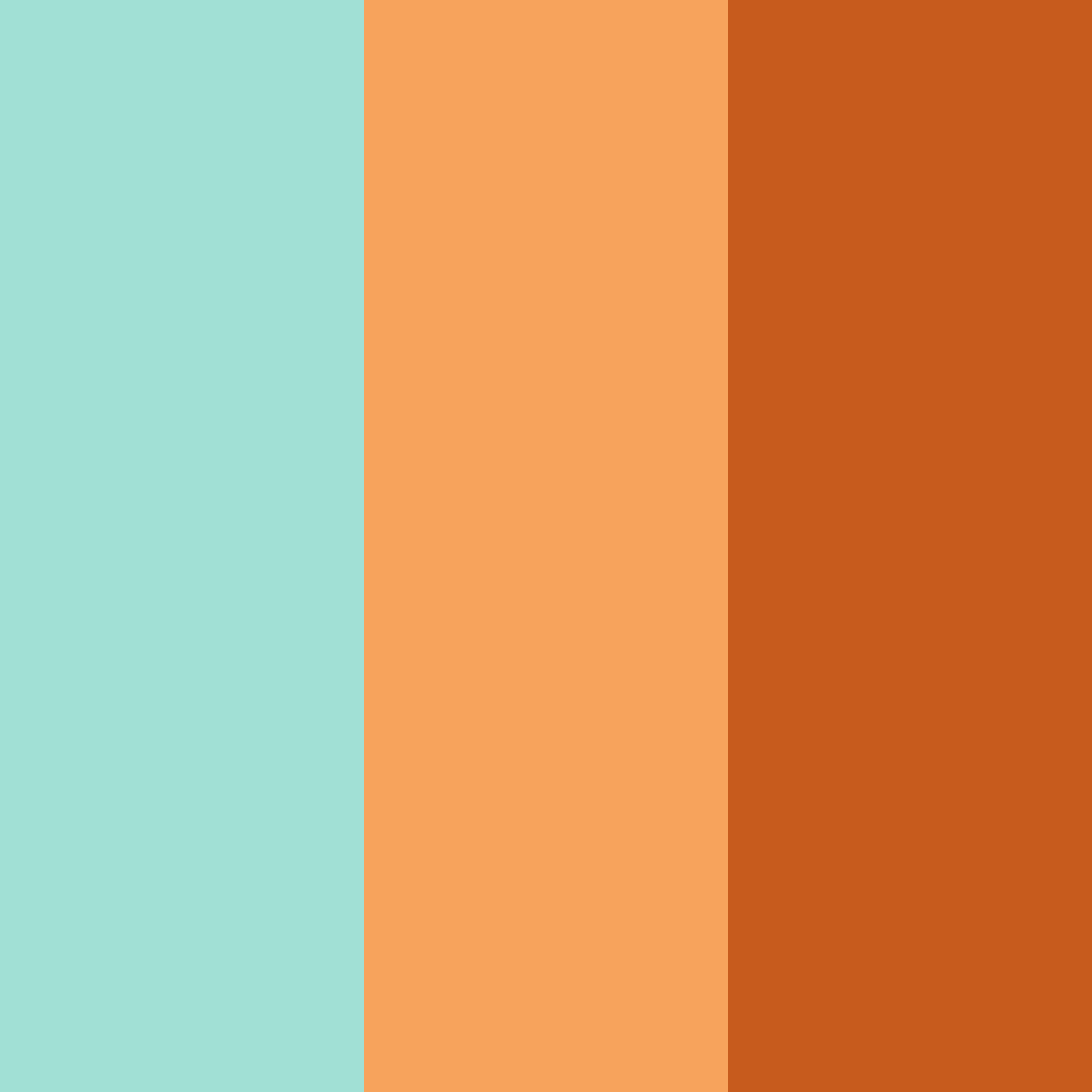Download tropical sunrise color palette PNG image (square)